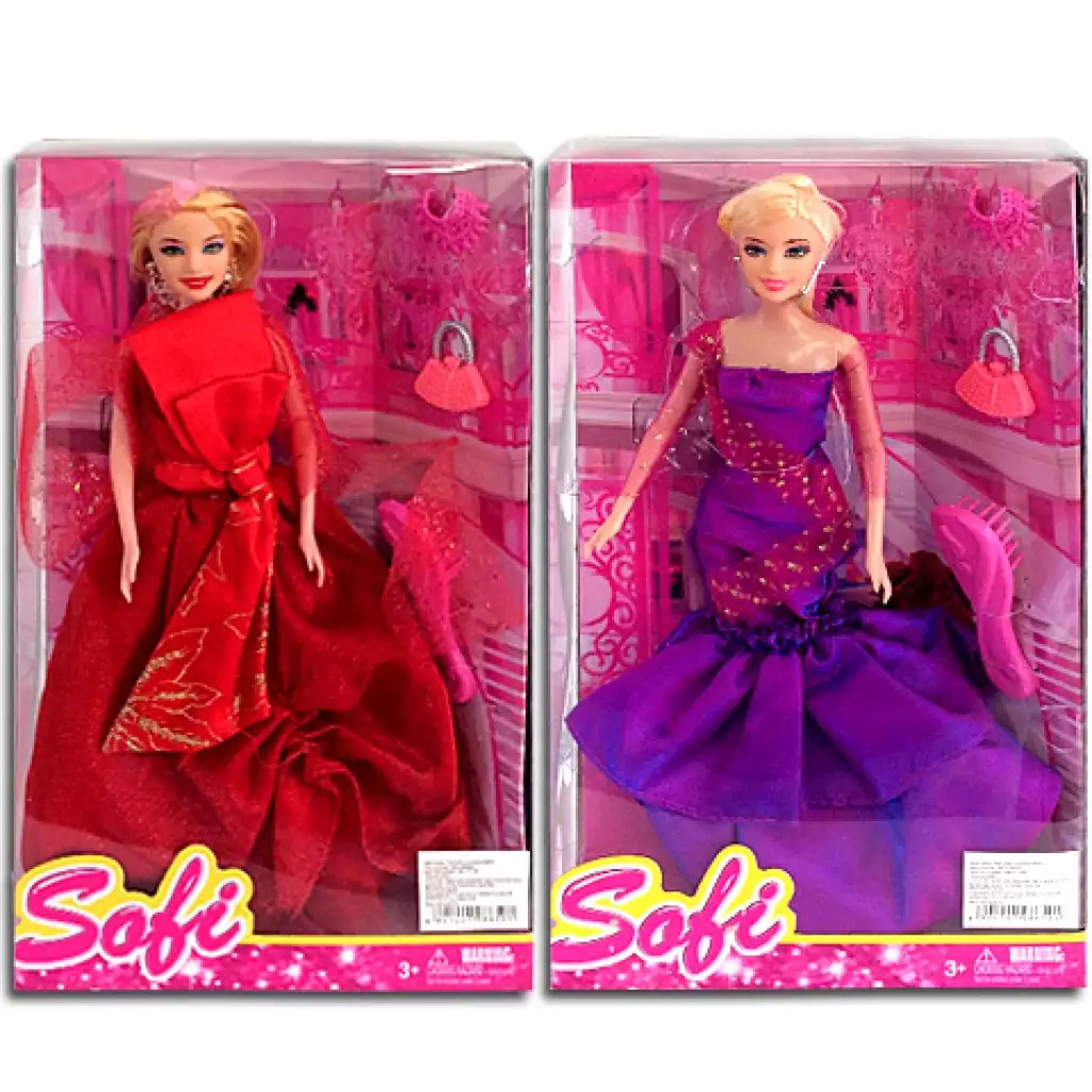 imagen de Muñeca Sofi con ropa elegante y peine en 2 versiones 1