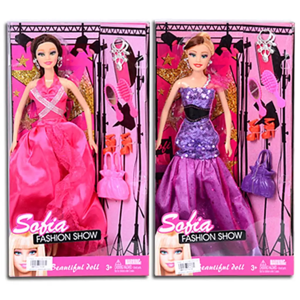 imagen de Muñeca Sofia Fashion Show con accesorios en 2 versiones 1