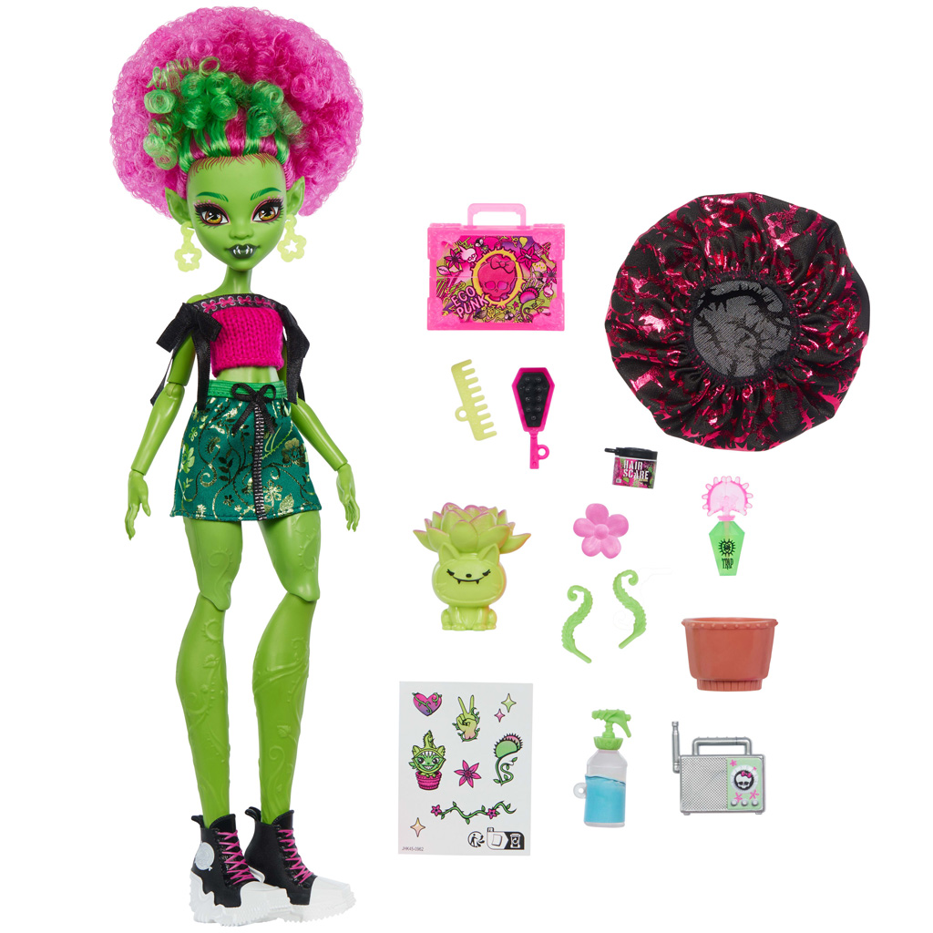 imagen de Muñeca Venus McFlytrap de Monster High Cuidado de Monstruos con Accesorios - Mattel 3