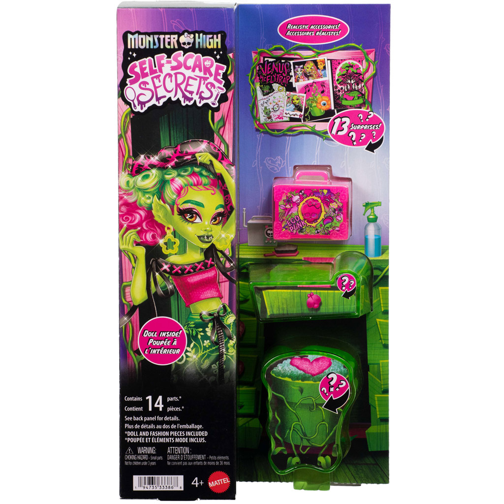 imagen de Muñeca Venus McFlytrap de Monster High Cuidado de Monstruos con Accesorios - Mattel 1