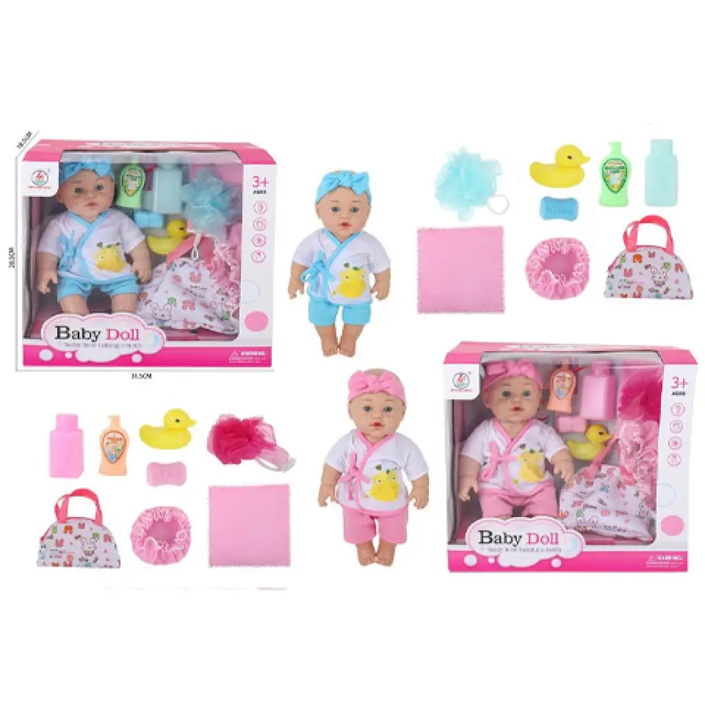 imagen de Muñecas Baby Dolls recién nacido con set de baño, en dos versiones 2