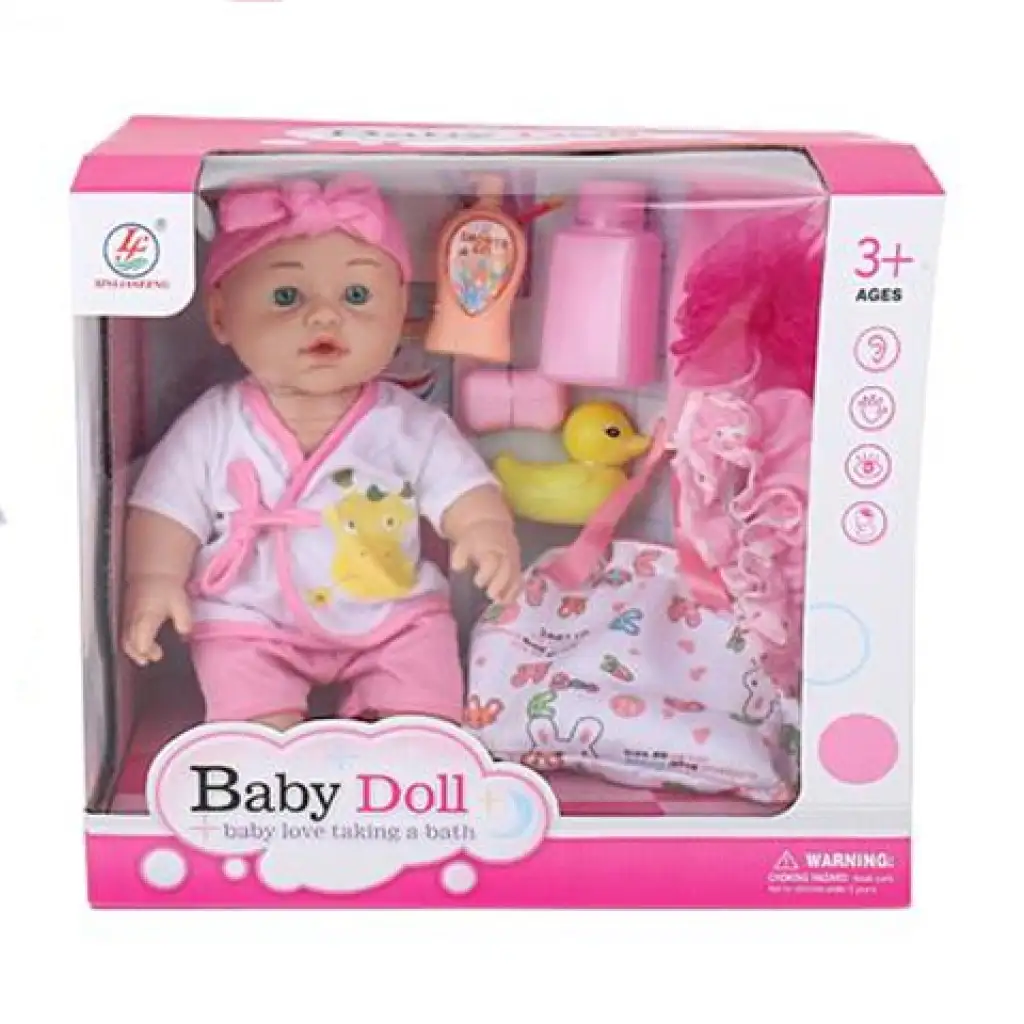 imagen de Muñecas Baby Dolls recién nacido con set de baño, en dos versiones 1