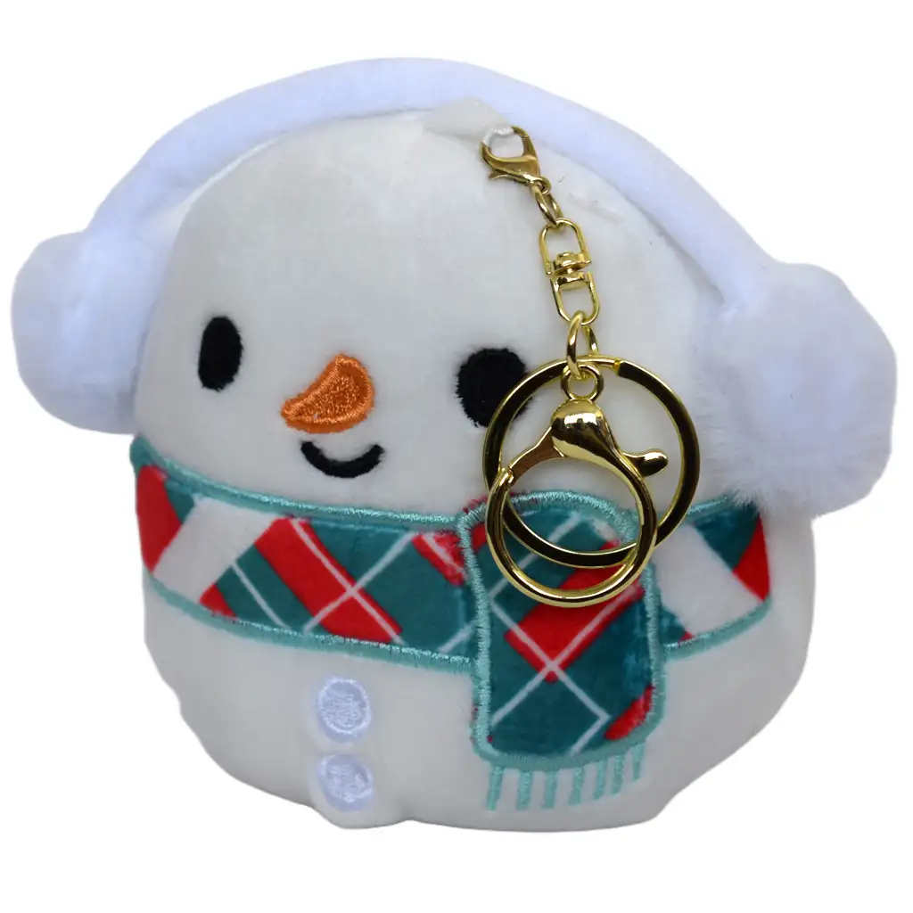 imagen de Muñeco de nieve de peluche suave 12cm 2