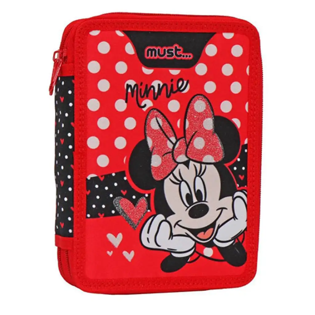 imagen de Must: Disney Minnie ratón estuche de lápices de 2 compartimentos 1