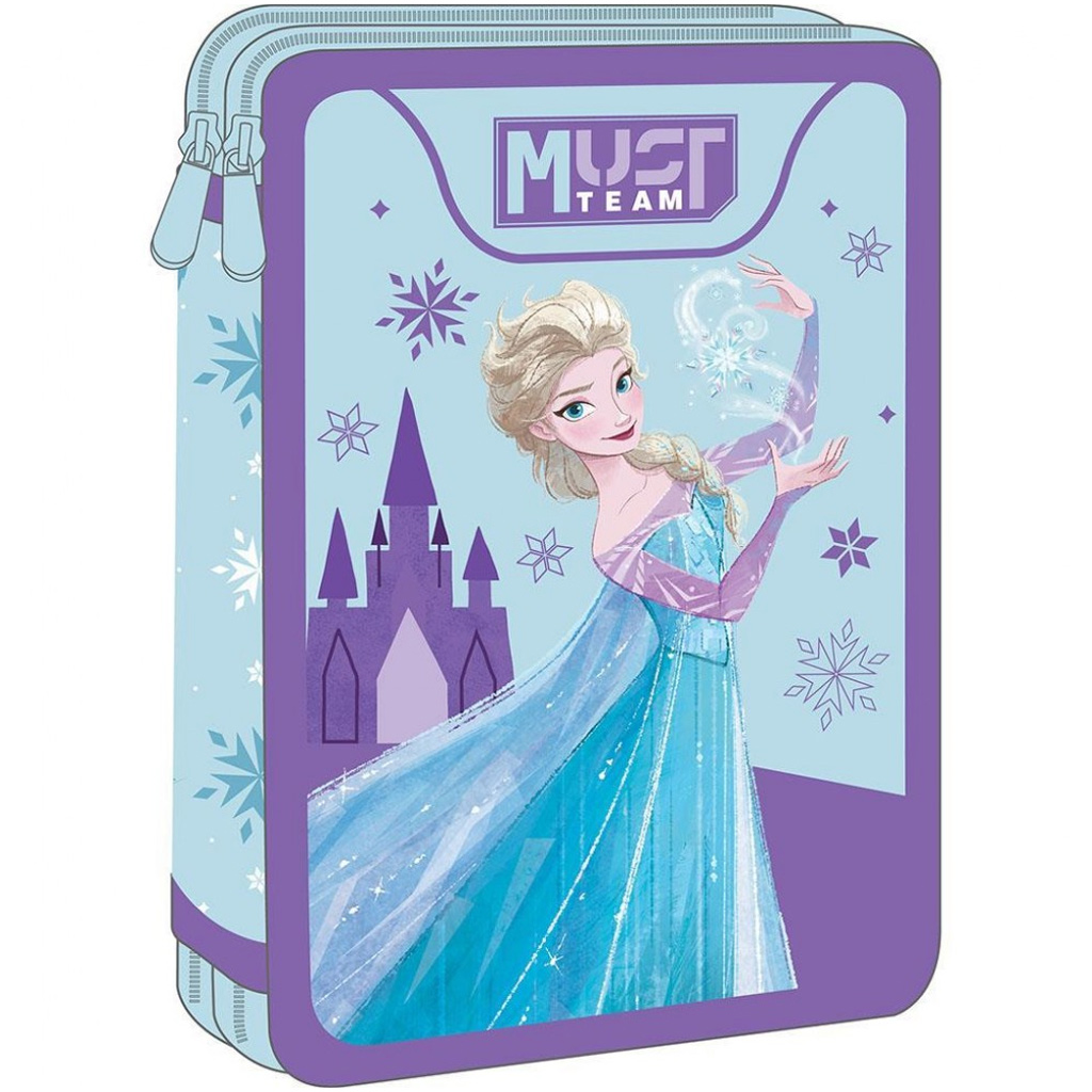 imagen de Must: Estuche de doble capa con diseño de Frozen 15x5x21cm 1