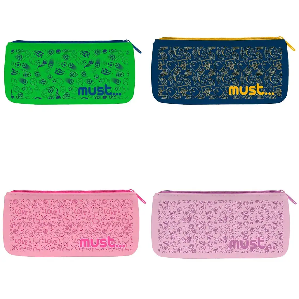 imagen de Must: Estuche de silicona con estampado en cuatro versiones 20x10cm 2