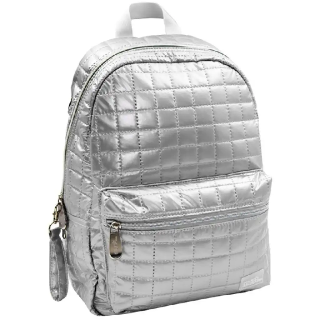 imagen de Must... Mochila acolchada Pearl plateada, mochila 26x14x36cm 1
