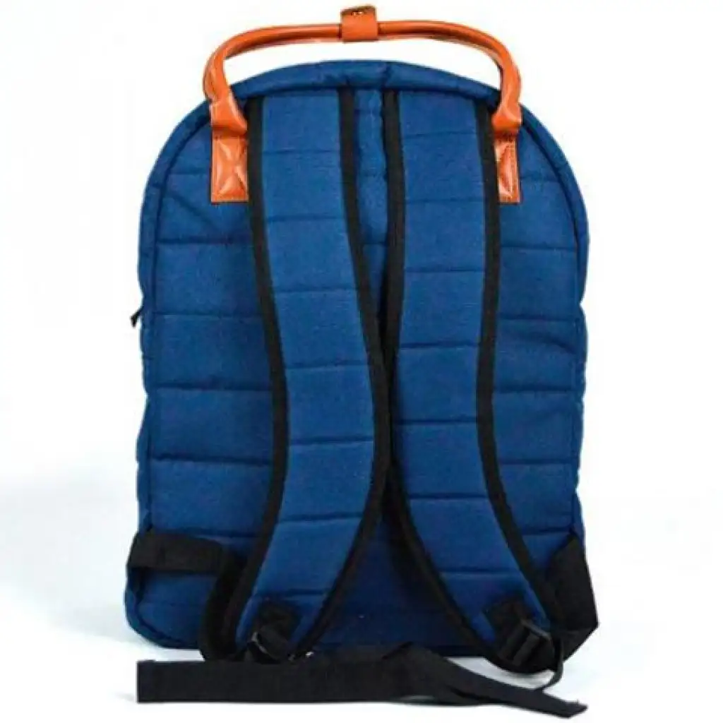 imagen de Must: Mochila escolar azul con bordes redondeados 40x30x12cm 2