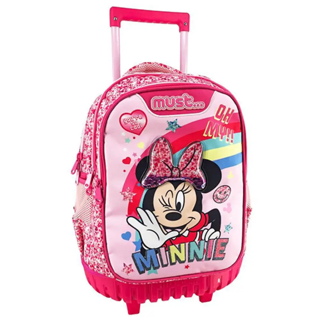 imagen de Must... mochila escolar de Minnie Mouse de tres compartimentos, mochila 1