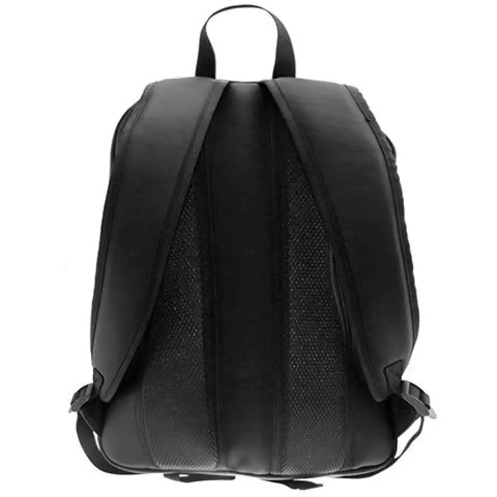 imagen de Must: Mochila escolar negra de piel sintética redondeada, mochila 30x13x41cm 2