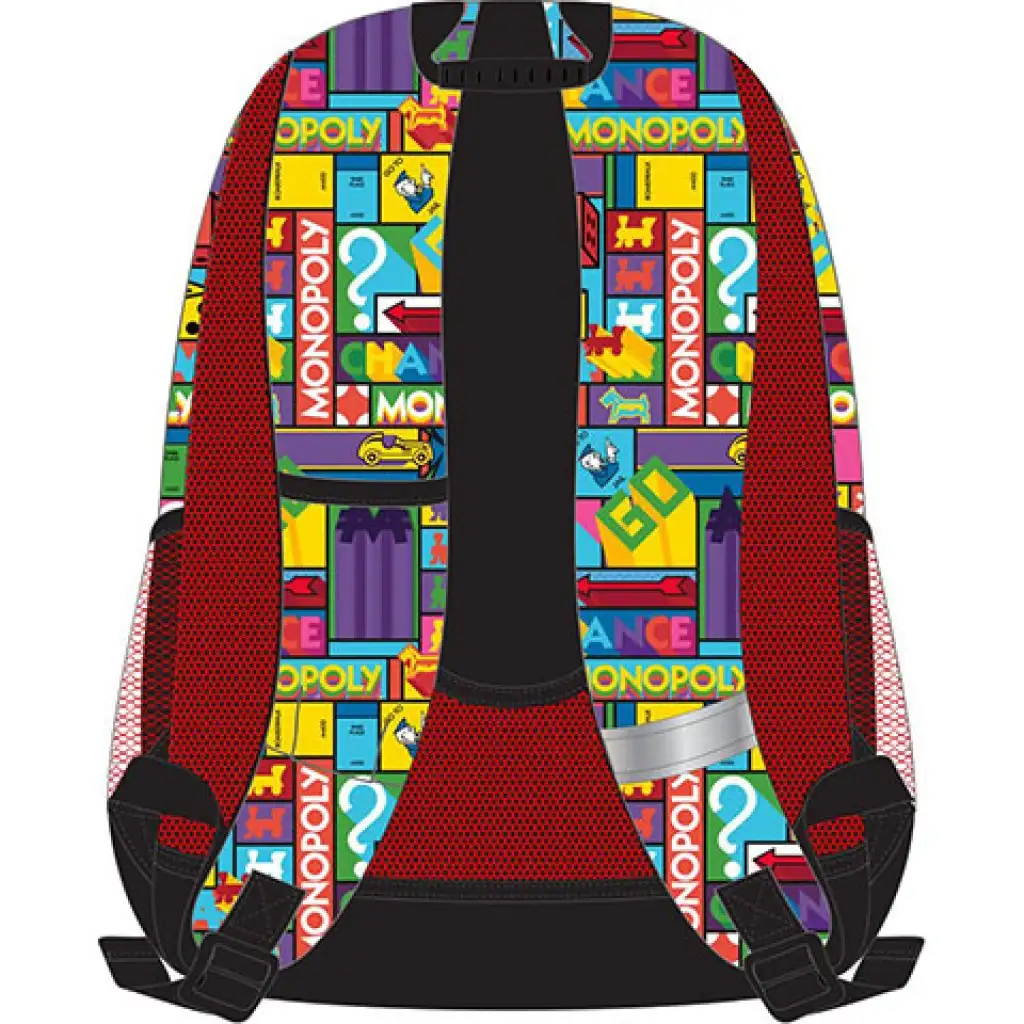 imagen de Must: Mochila escolar redondeada de tres compartimentos Monopoly, mochila 33x16x45cm 2