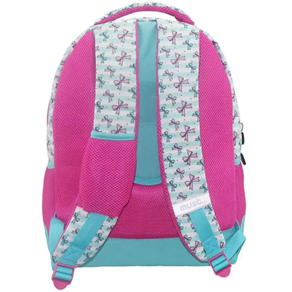 imagen de Must: Mochila escolar redondeada de tres compartimentos para niña, mochila 32x18x43cm 2