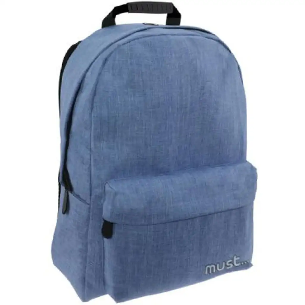 imagen de Must: Mochila Monocromática Azul Jeans 32x17x42cm 1