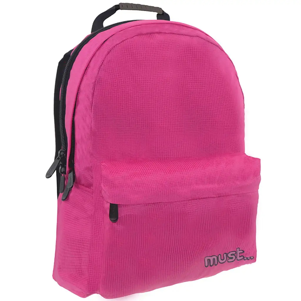 imagen de Must: Mochila Monocromática Rosa RipStop 32x17x42cm 1