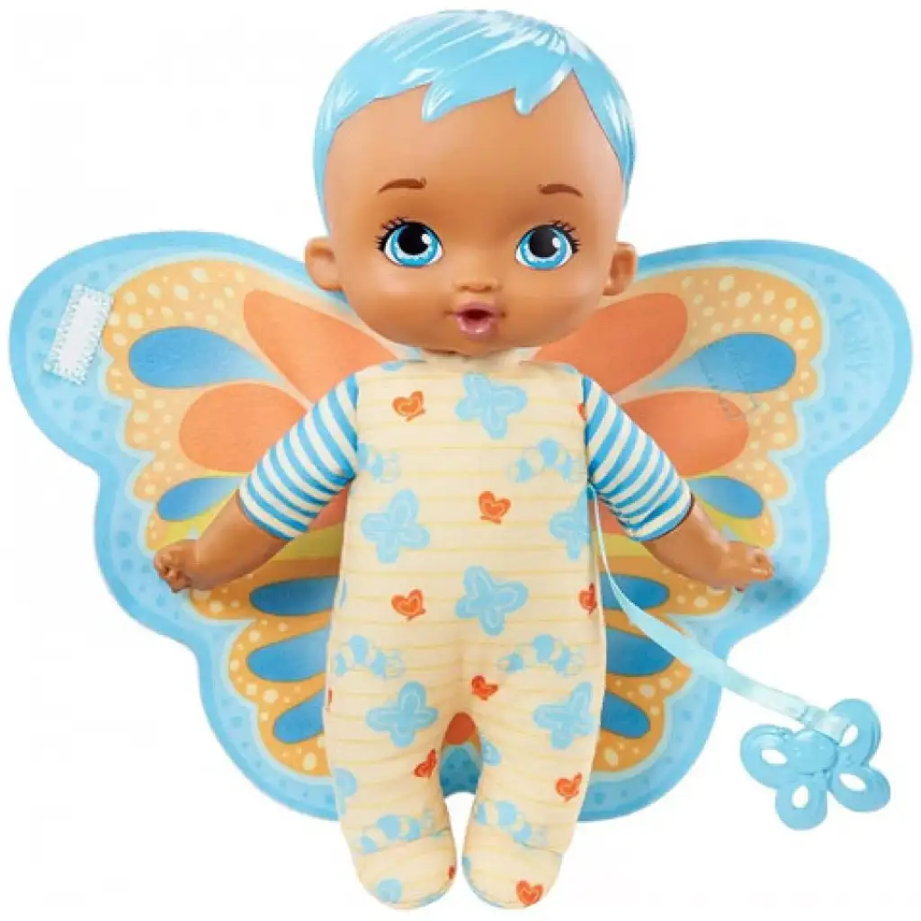 imagen de My Garden Baby: Muñeca de mariposa azul abrazable de 23 cm - Mattel 2