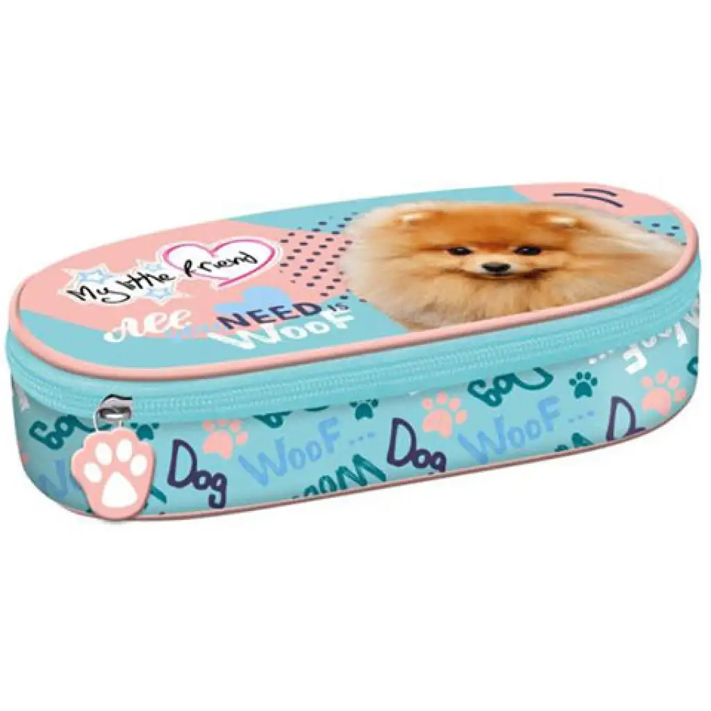 imagen de My Little Friend: Estuche cilíndrico con perrito 20cm 1