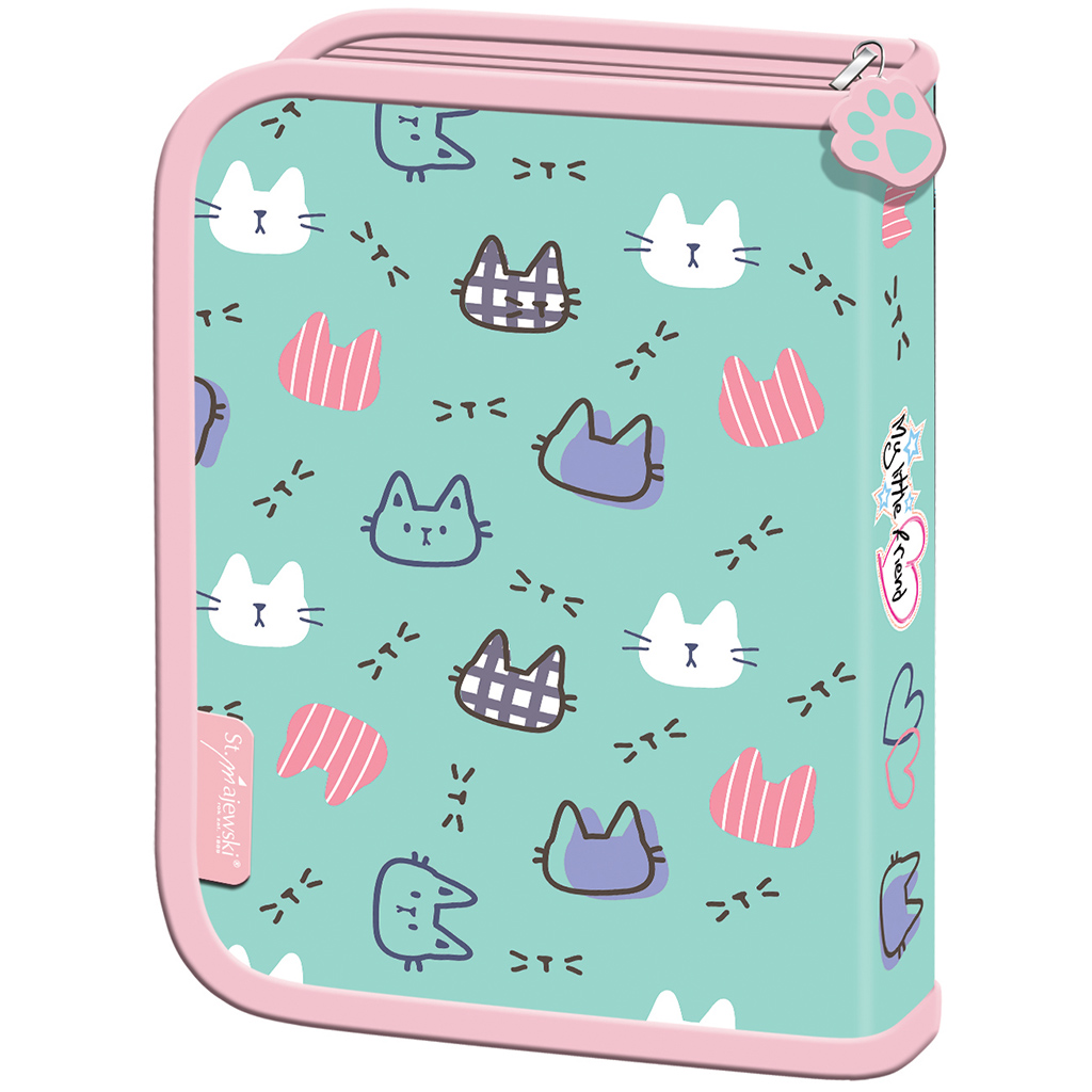 imagen de My Little Friend estuche desplegable con gatos 20,5x13,5x3,5cm 2