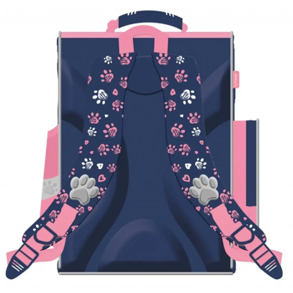 imagen de My Little Friend mochila anatómica rosa con gatos, mochila 35x27x16cm 2
