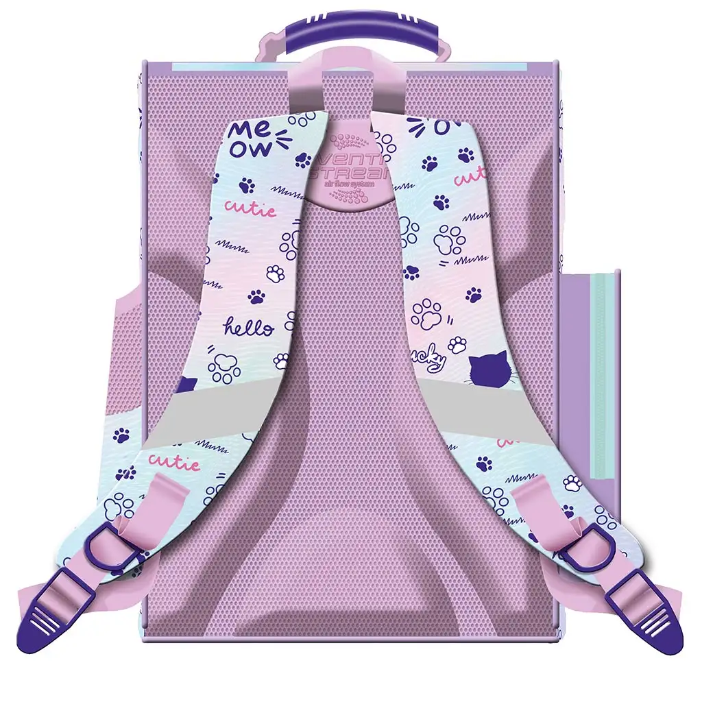 imagen de My Little Friend - Mochila ergonómica Pastel Kitty 35,5x27,5x16cm 2