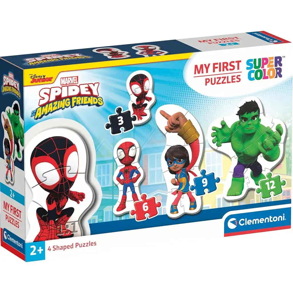 imagen de MyFirst Puzzle: 4 en 1 Spidey y sus amigos rompecabezas Supercolor - Clementoni 1