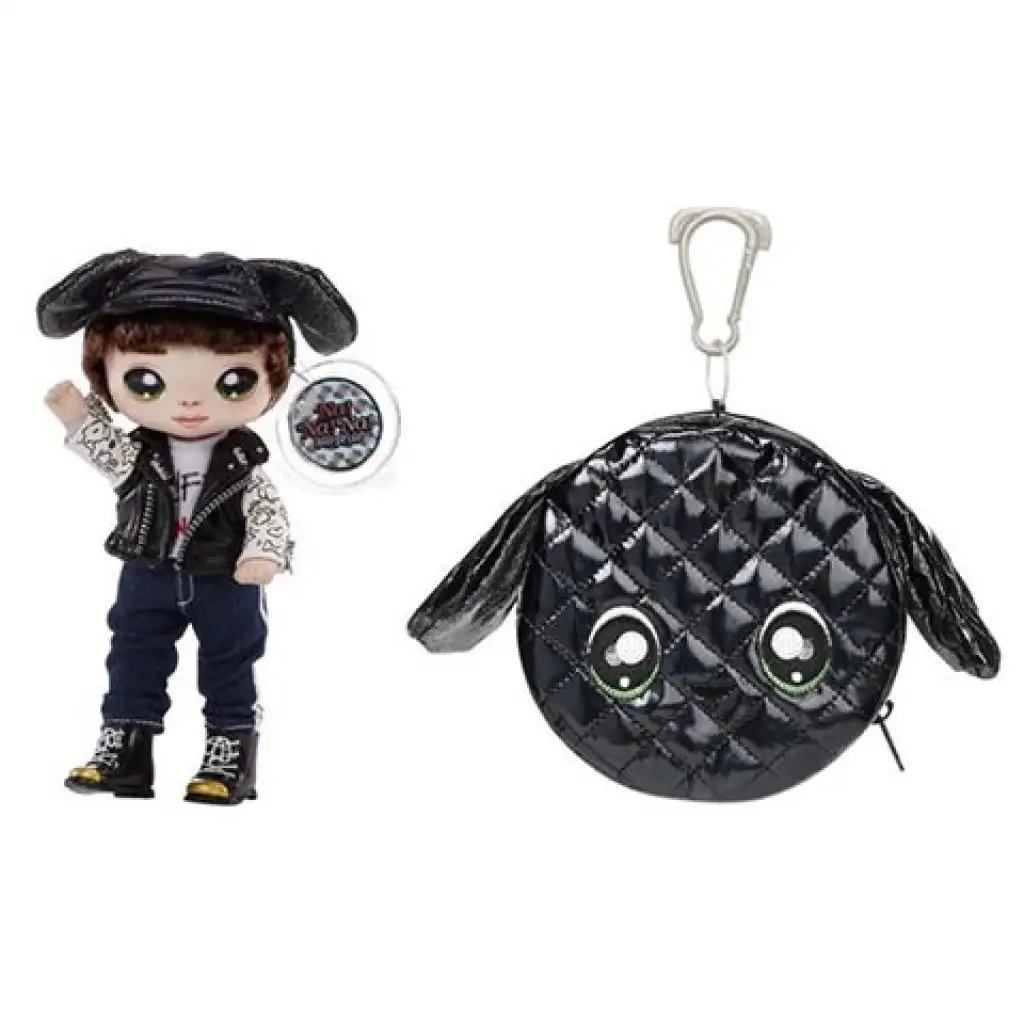 imagen de Na! Na! Na! Surprise: 2 en 1 Glam Metallic muñeca de moda con cartera - Maxwell Dane 2