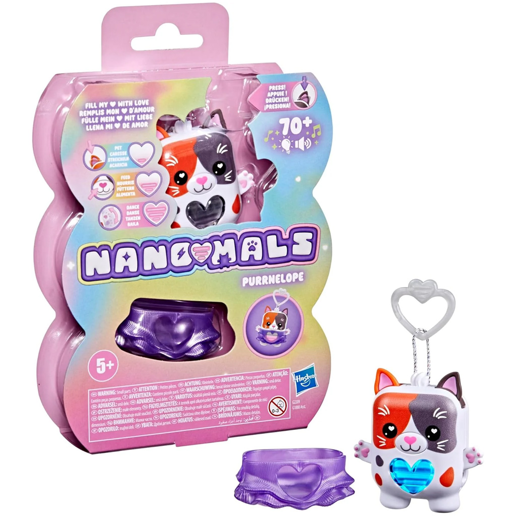imagen de Nano-mals: figura de gato electrónico interactivo Purrnelope – Hasbro 1