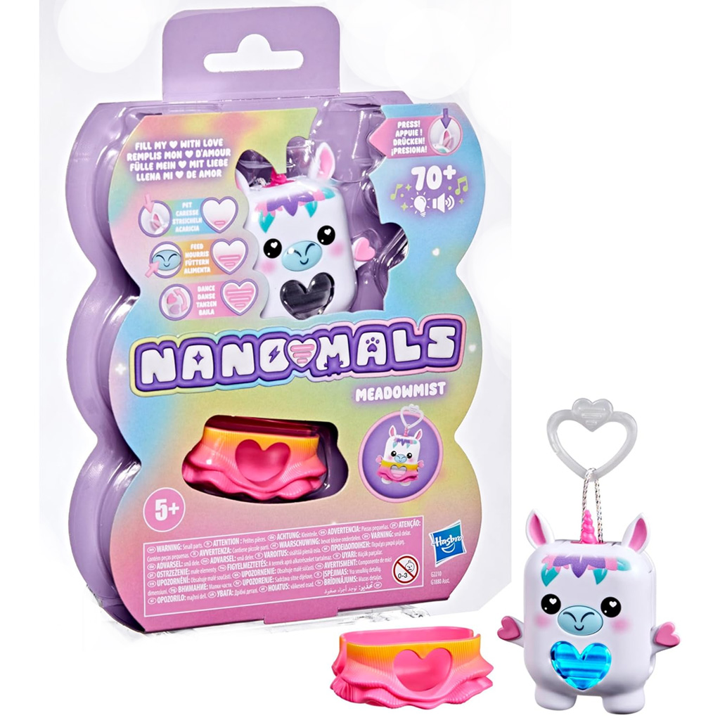 imagen de Nano-mals: Figura de unicornio electrónico interactivo Meadowmist – Hasbro 1