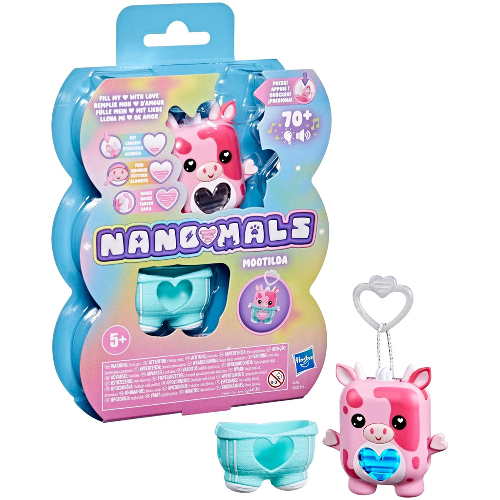 imagen de Nano-mals: Figura de vaca electrónica interactiva Mootilda – Hasbro 1