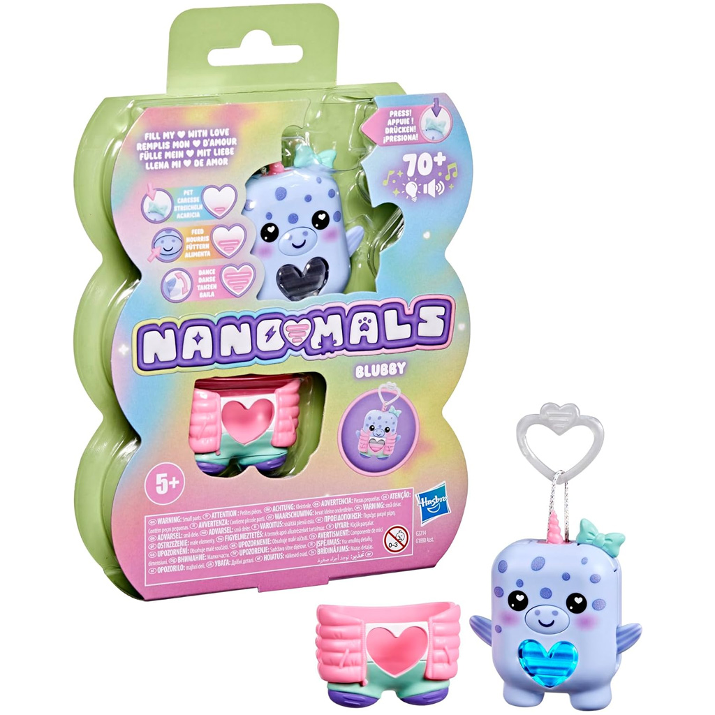 imagen de Nano-mals: Figura electrónica interactiva de narval Blubby – Hasbro 1