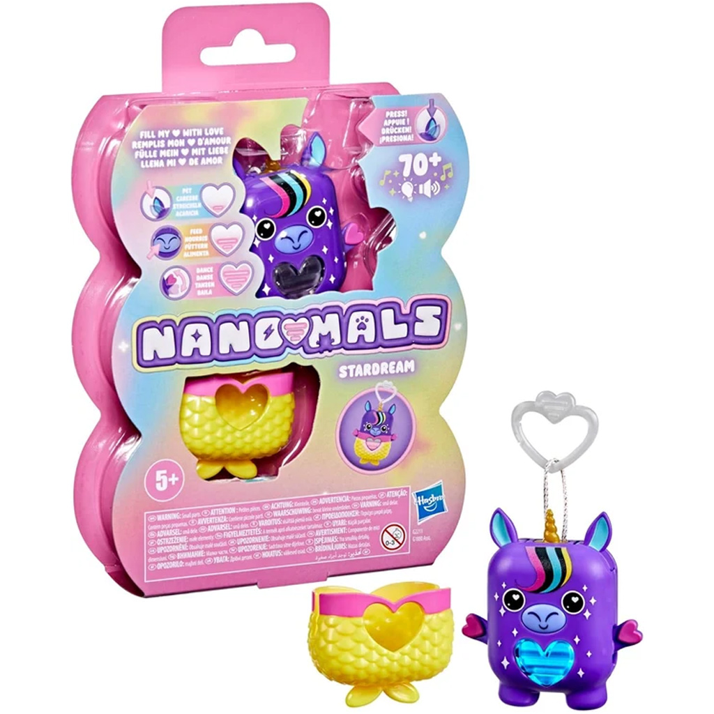 imagen de Nano-mals: Figura interactiva electrónica de unicornio Stardream – Hasbro 1