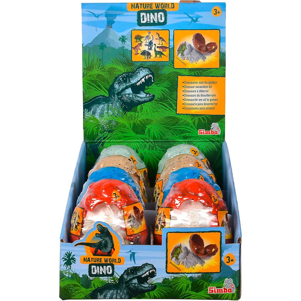 imagen de Nature World Dino – Sorpresa dinosaurio kit de arqueología en huevo - Simba Toys 1