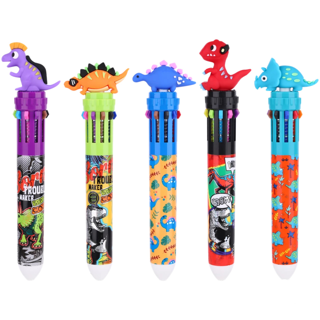 imagen de Nebulo: bolígrafo de 10 colores diseño de Baby dino varios 1ud 1