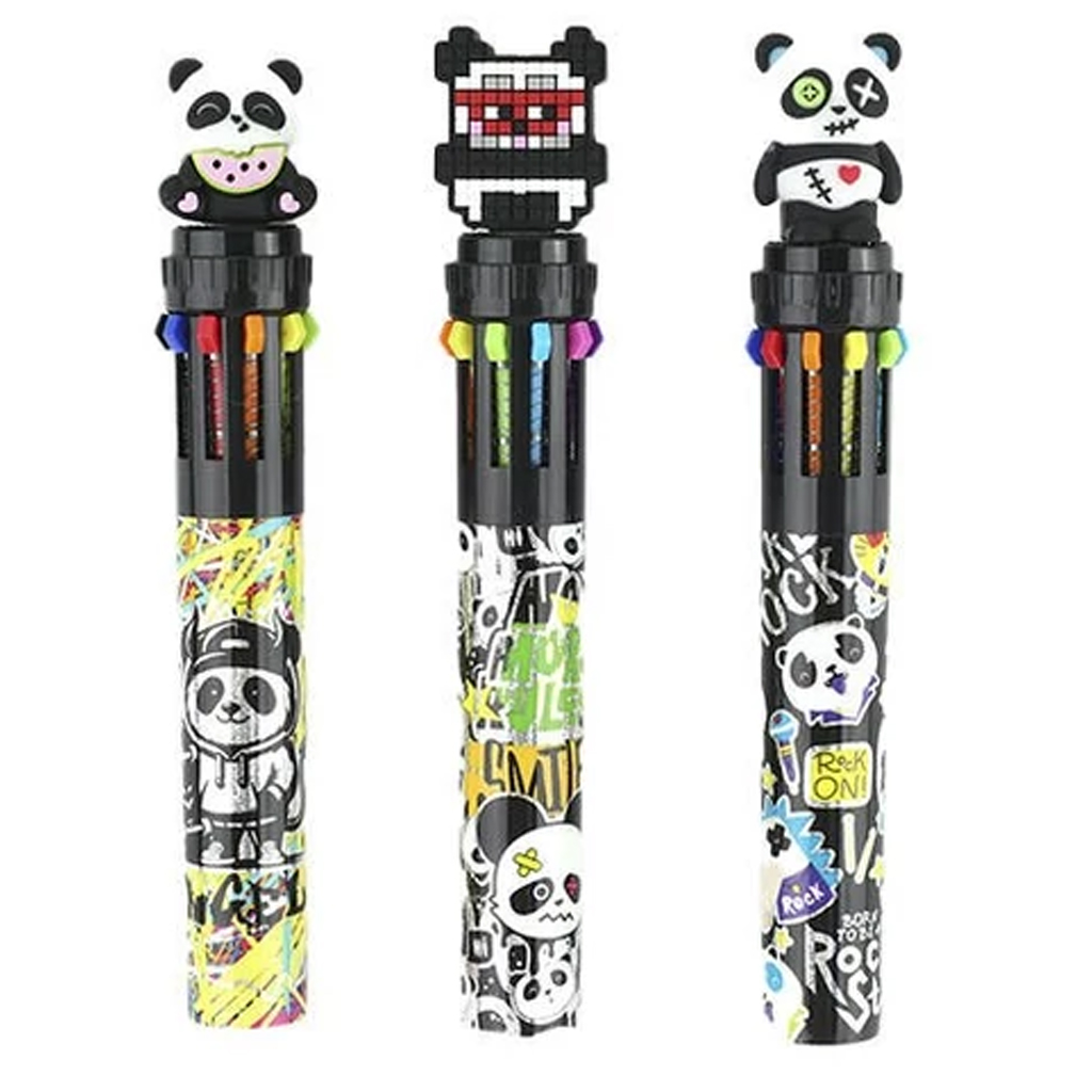 imagen de Nebulo: bolígrafo de 10 colores diseño Panda varios 1ud 1
