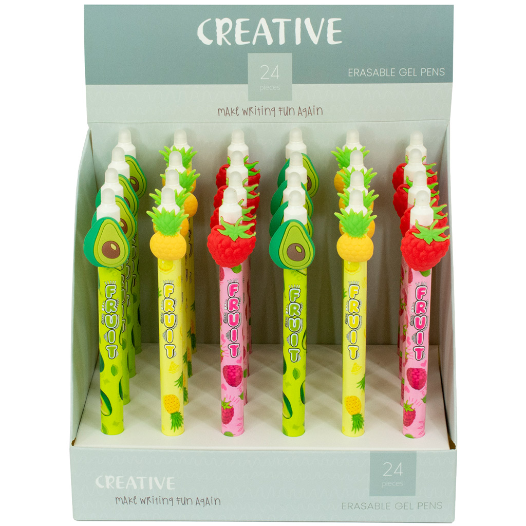 imagen de Nebulo: Bolígrafo de gel borrable con diseño de frutas en varios modelos 1 ud 1