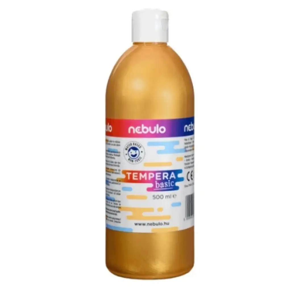 imagen de Nebulo: Botella de tempera líquida de 500ml en color dorado 1
