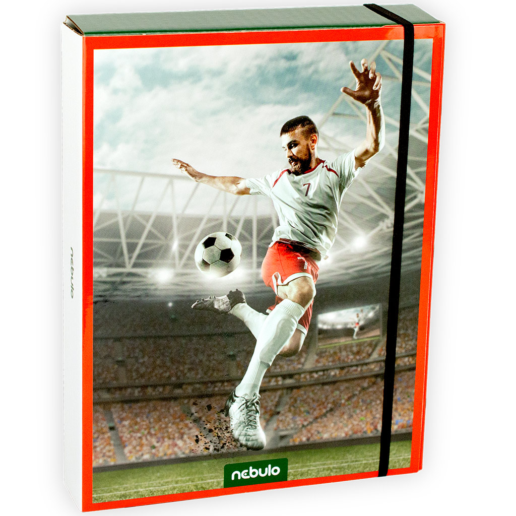 imagen de Nebulo: Caja de cuadernos en tamaño A/5 con diseño de fútbol Oxi 1