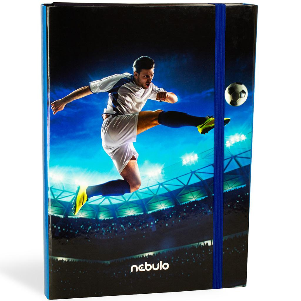 imagen de Nebulo: Caja de cuadernos tamaño A/4 Bomba Fútbol 1