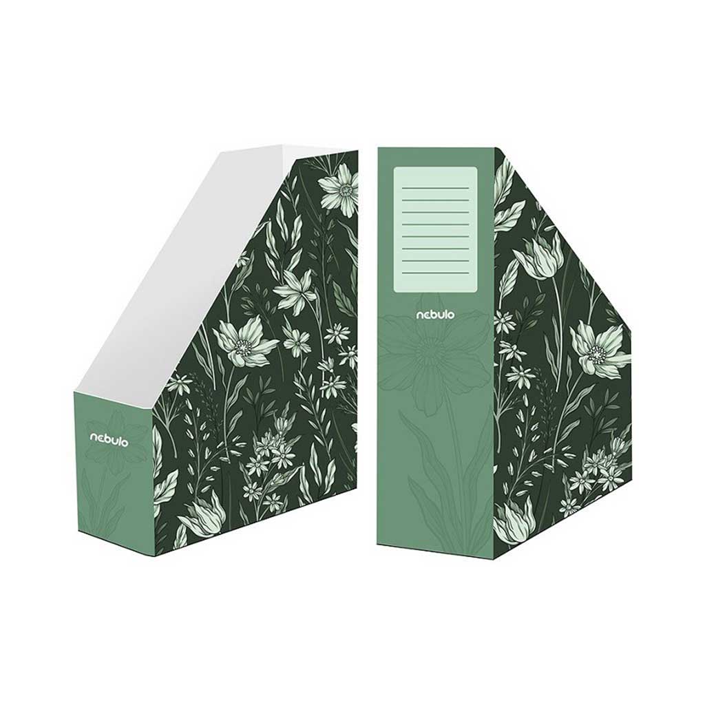 imagen de Nebulo: Carpeta de papel plegable con diseño de prado floral 1