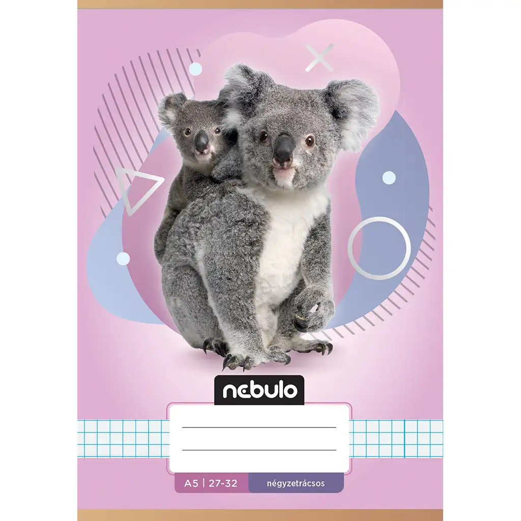 imagen de Nebulo: Cuaderno de cuadros con diseño de koalas A/5 27-32 1