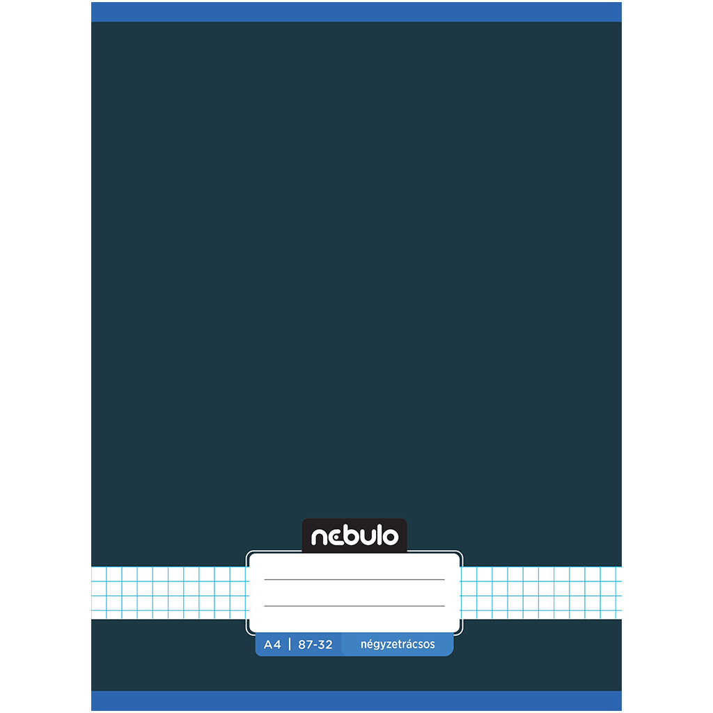 imagen de Nebulo: Cuaderno de cuadros en color grafito 87-32 A/4 1