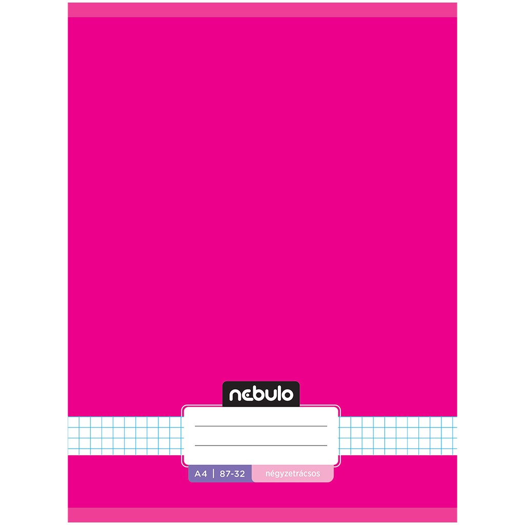 imagen de Nebulo: Cuaderno de cuadros neón rosa 87-32 A/4 1