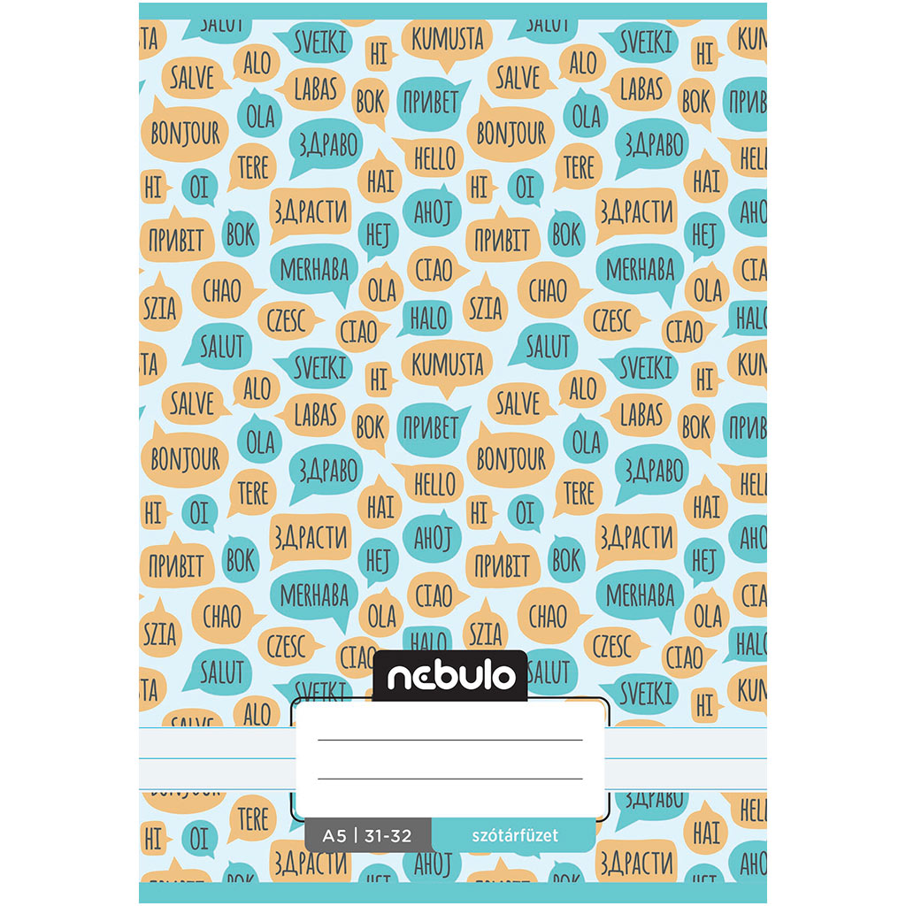 imagen de Nebulo: Cuaderno de diccionario con diseño de burbujas de texto 31-32 A/5 1