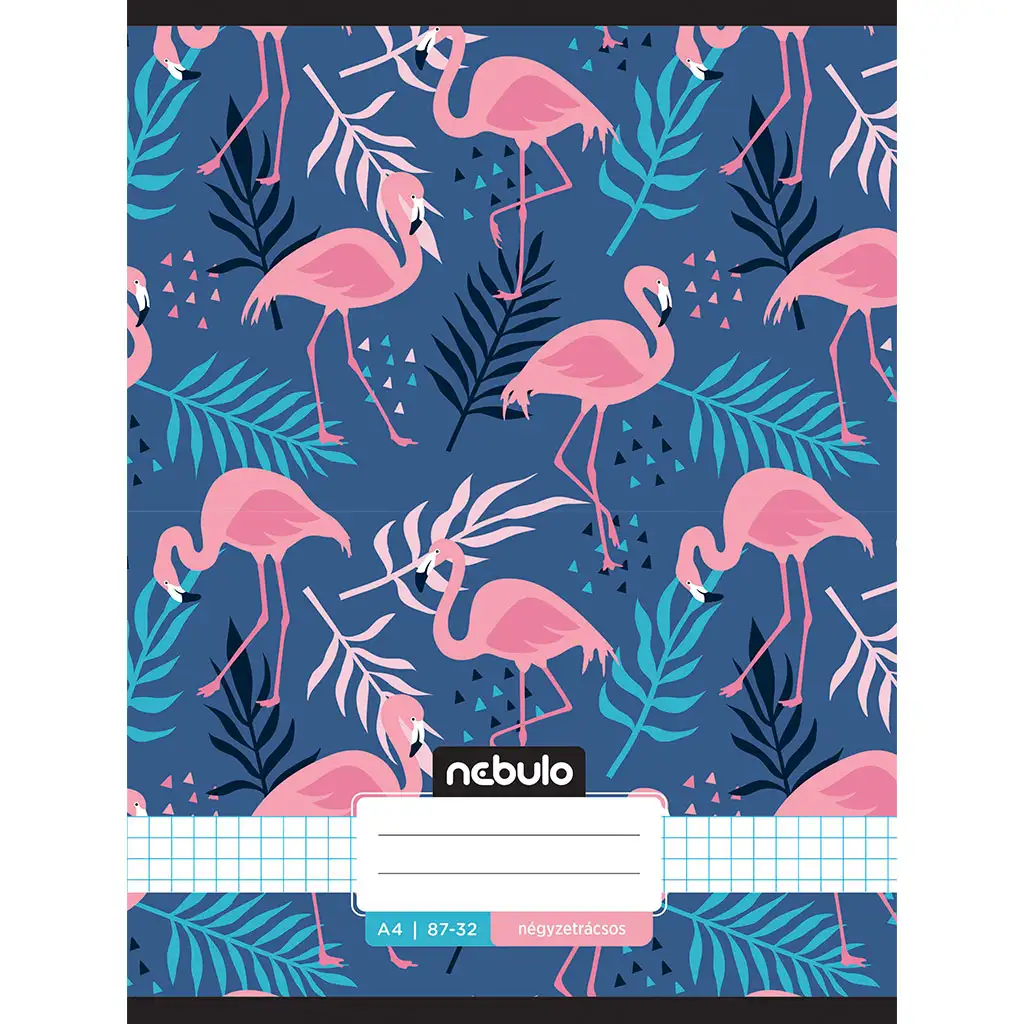 imagen de Nebulo: Cuaderno de flamenco a cuadros con estampado 87-32 A/4 1