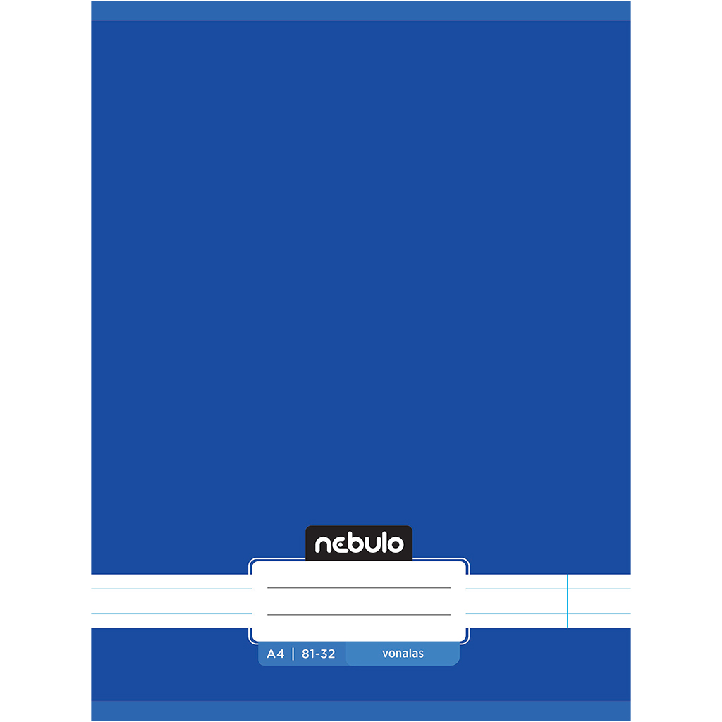 imagen de Nebulo: Cuaderno de líneas cosido color azul océano 81-32 A/4 1