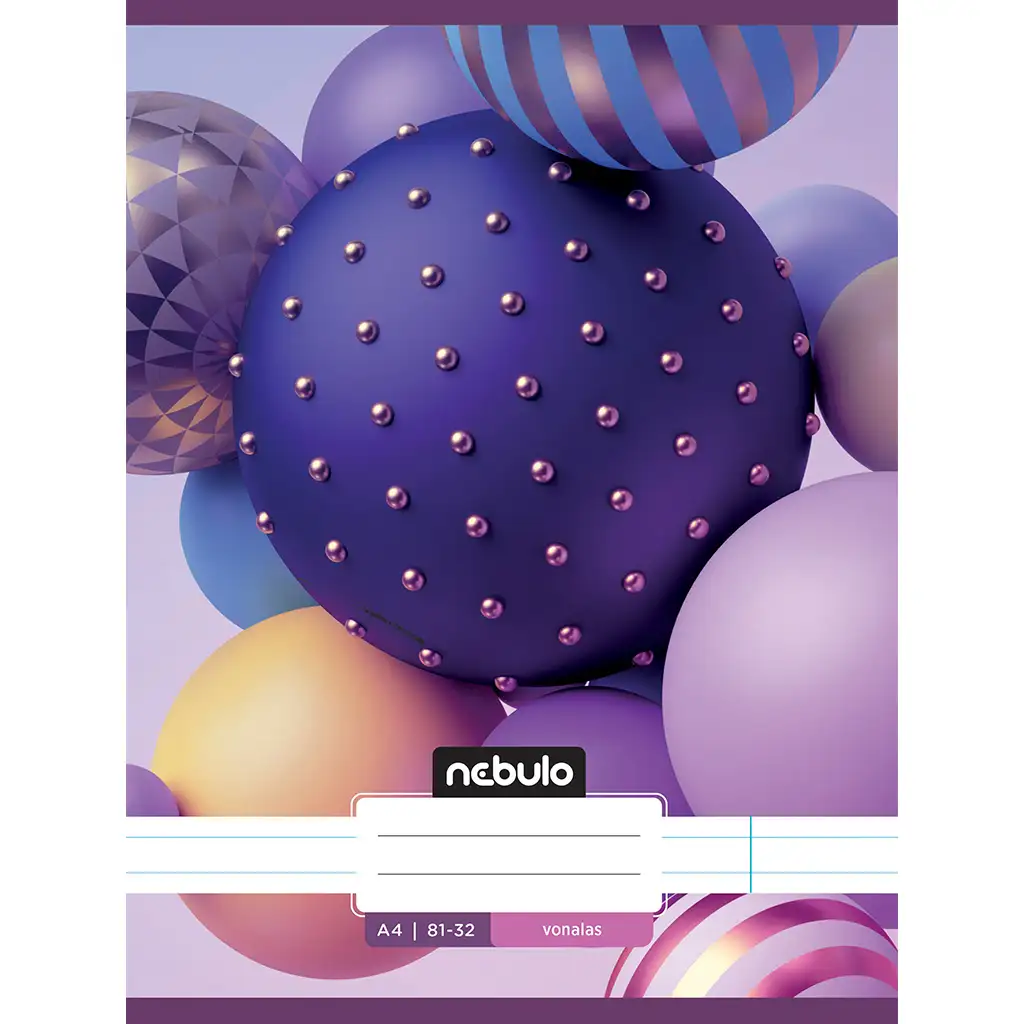 imagen de Nebulo: Cuadernos de líneas con bolas de colores 81-32 A/4 1