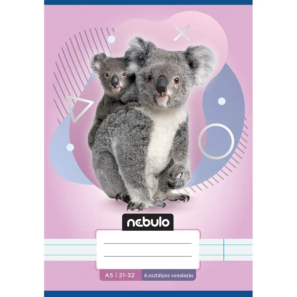 imagen de Nebulo: Cuadernos de rayas de koalas de 4º grado A/5 21-32 1