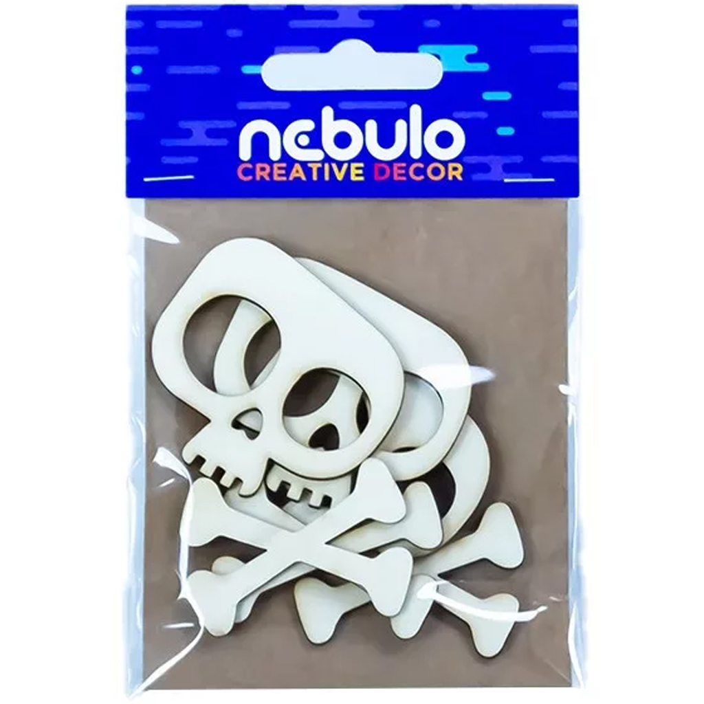 imagen de Nebulo: Decoración de cartón de calaveras set de 6 piezas 1