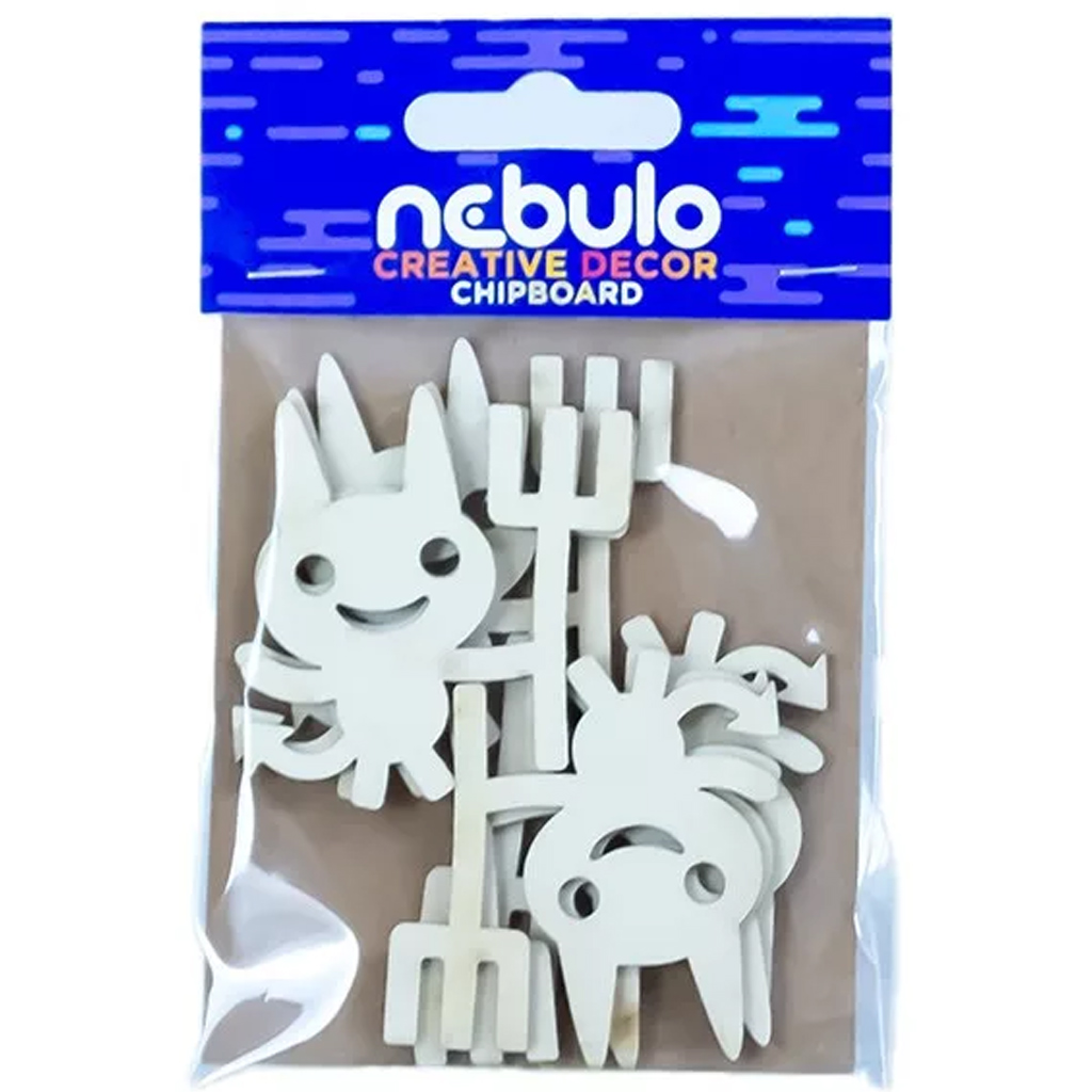 imagen de Nebulo: Decoración de cartón de demonios set de 6 piezas 1