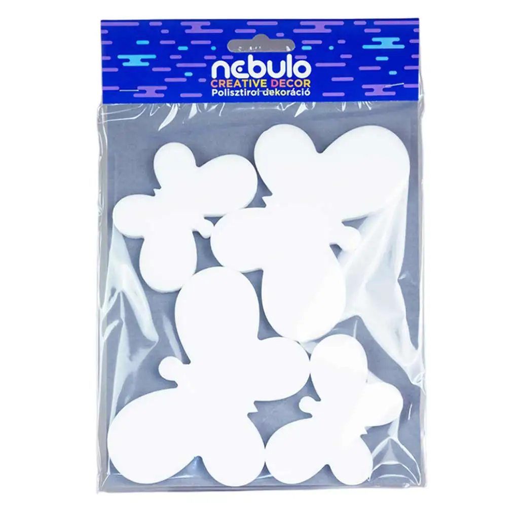 imagen de Nebulo: Decoración de mariposas de poliestireno set de 4 piezas 1
