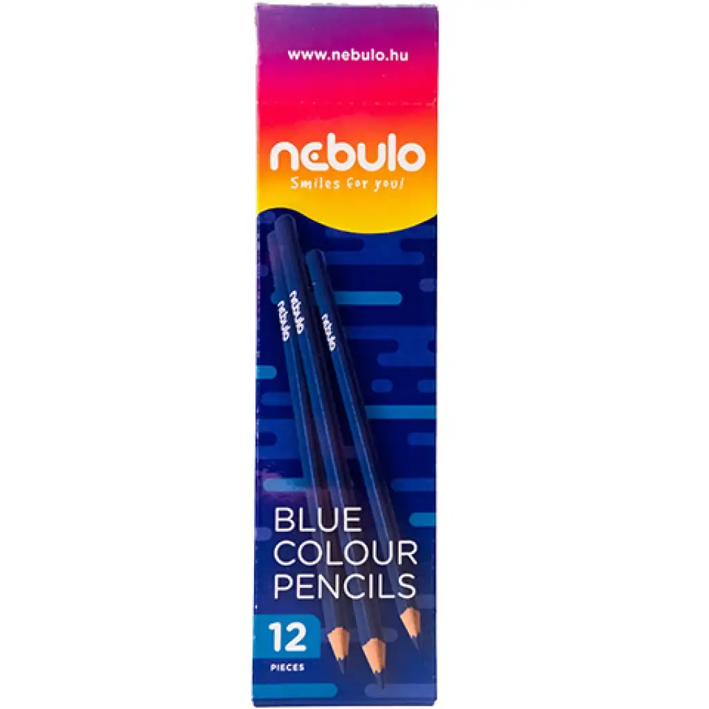 imagen de Nebulo: Lápiz de colores triangular azul 1ud 1